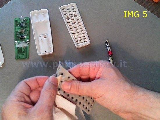membrane keys remote ir tv cleaning