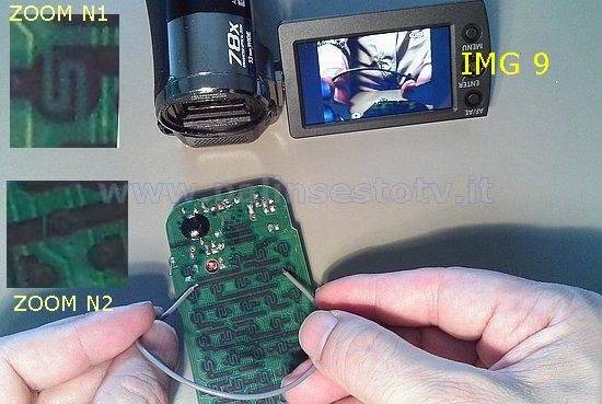 test printed circuit remote control